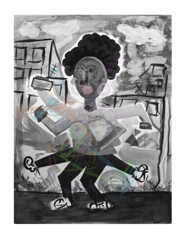 Grafika cyfrowa / sztuka generowana cyfrowo zatytułowany „N15-Banda” autorstwa Chincoã, Oryginalna praca, 2D praca cyfrowa