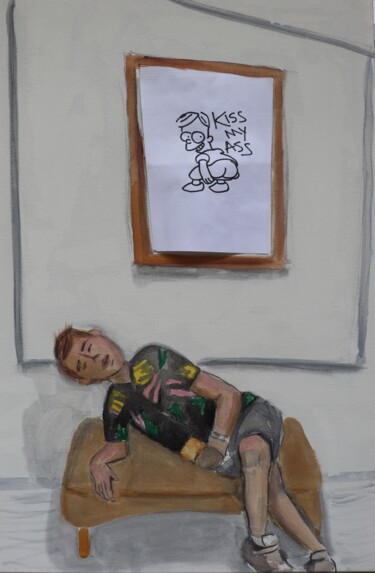 Peinture intitulée "Na volta eu pinto" par Chincoã, Œuvre d'art originale, Acrylique