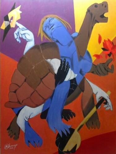 Painting titled "Avatar Series - Kur…" by Chinmaya Br, Original Artwork, Acrylic