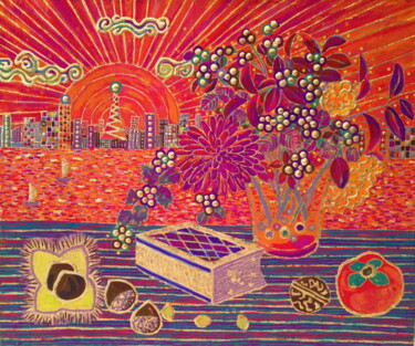 Malarstwo zatytułowany „Epilogue of Love” autorstwa Chiori Ohnaka, Oryginalna praca, Pigmenty