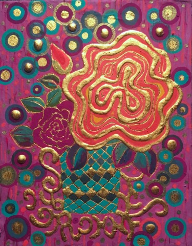 Painting titled "SWEET SCENT" by Chiori Ohnaka, Original Artwork, Pigments