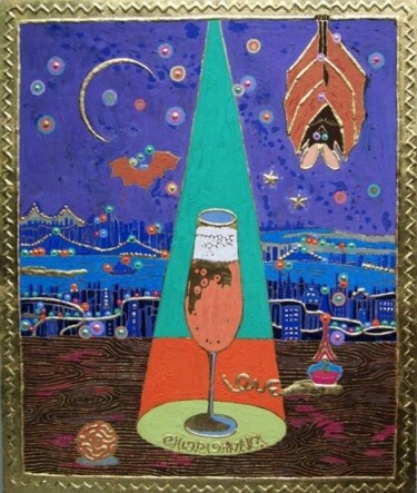 Pittura intitolato "LOVER" da Chiori Ohnaka, Opera d'arte originale, pigmenti Montato su artwork_cat.