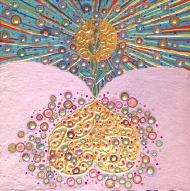 Peinture intitulée "FURUIT OF LOVE" par Chiori Ohnaka, Œuvre d'art originale, Pigments