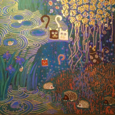 Pintura intitulada "LOVE&PEACE c" por Chiori Ohnaka, Obras de arte originais, Pigmentos