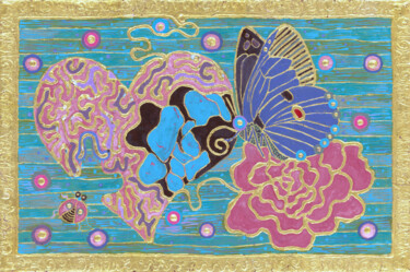 Картина под названием "HEALING" - Chiori Ohnaka, Подлинное произведение искусства, Акрил