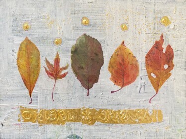Картина под названием "Friends" - Chiori Ohnaka, Подлинное произведение искусства, Акварель Установлен на Деревянная панель