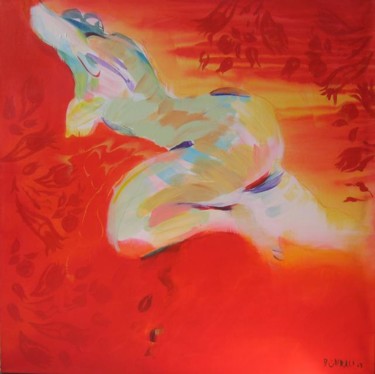 Painting titled "nudo" by Bahar Chirali, Original Artwork