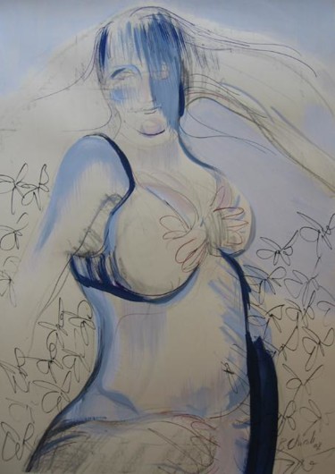 Drawing titled "senza titolo" by Bahar Chirali, Original Artwork