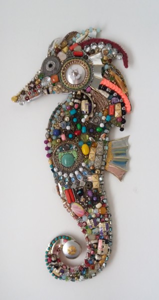 Escultura intitulada "Cavalo Marinho" por Chirumpa, Obras de arte originais, Metais