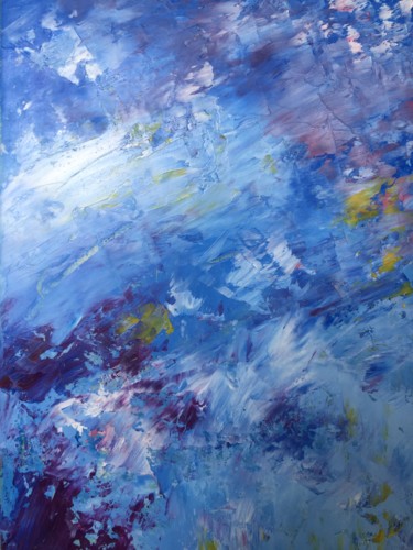 Painting titled "Magic Clouds" by Fenya Chkalova, Original Artwork, Oil