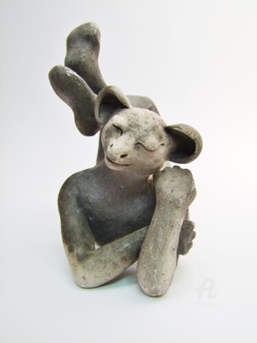Escultura intitulada "accrobatie zen" por Chloé Bercovici, Obras de arte originais, Cerâmica