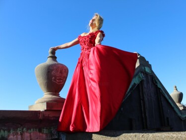 Photography titled "Helen in the Red Dr…" by Chloe Grace, Original Artwork, Digital Photography