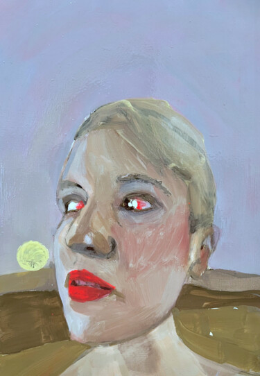 Картина под названием "Vampire alla prima" - Chloé Kaemmerer, Подлинное произведение искусства, Масло