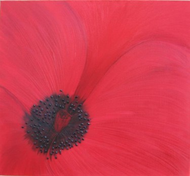 Painting titled "Field Poppy" by Chloe Brooke, Original Artwork