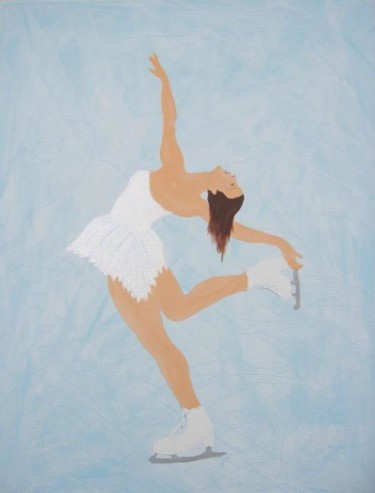 Painting titled "Ice Dancer" by Chloe Brooke, Original Artwork