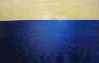 Painting titled "Sun-up over water" by Chloe Brooke, Original Artwork