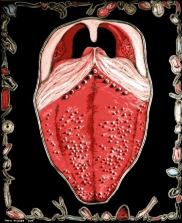 Painting titled "GOUT" by Chloe Yzoard, Original Artwork, Oil