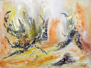 Painting titled "Botaniqua City" by Christine Longo, Original Artwork