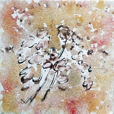 Peinture intitulée "bouquet- collection…" par Christine Longo, Œuvre d'art originale, Huile