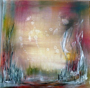 Peinture intitulée "Evaporation" par Christine Longo, Œuvre d'art originale, Huile