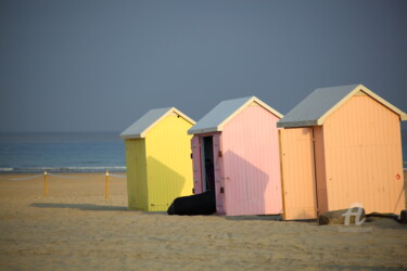 Fotografia intitolato "cabine de plage.jpg" da Virginie Chloupek, Opera d'arte originale