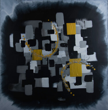 Peinture intitulée "NoirBlanco" par Chmidis, Œuvre d'art originale, Acrylique