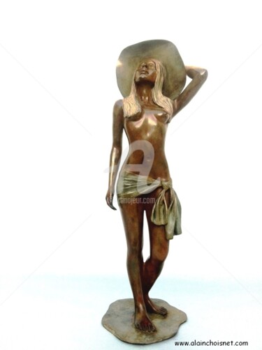 Sculpture intitulée "Mademoiselle" par Alain Choisnet, Œuvre d'art originale, Bronze