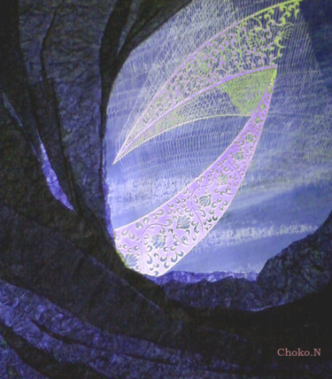 Handwerk mit dem Titel "light" von Choko Nakazono, Original-Kunstwerk