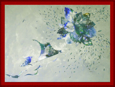Collages intitolato "agradable" da Choko Nakazono, Opera d'arte originale, Acrilico