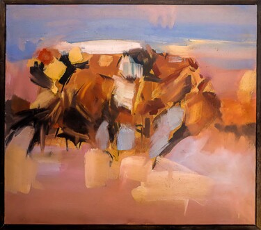 Peinture intitulée "chevaux01" par Chokri Fessi, Œuvre d'art originale, Huile