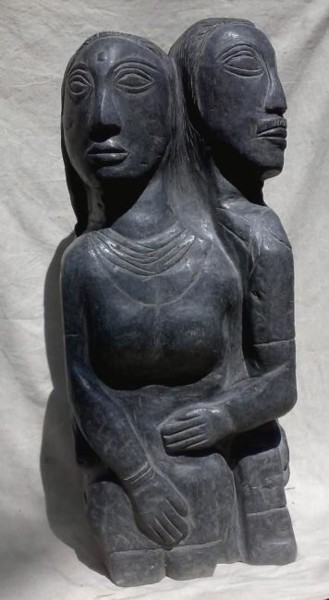 Sculpture titled "couple" by Karoonamoorthy N, Original Artwork
