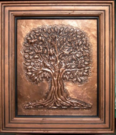Sculpture titled "VIRIKSHA TREE" by Karoonamoorthy N, Original Artwork, Metals