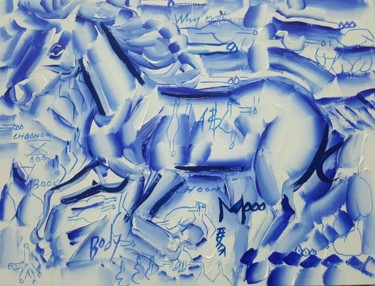 Peinture intitulée "Horse" par Choon-Seok Roh, Œuvre d'art originale