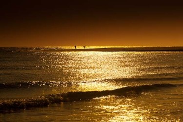 Photographie intitulée "Dorure du Cap Ferret" par Gérald Bohic, Œuvre d'art originale