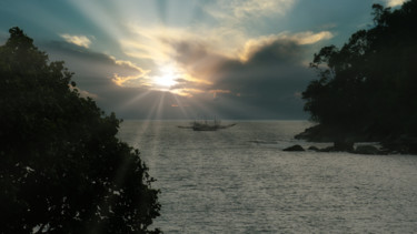 Fotografie mit dem Titel "De westkust Sumatra" von Chris Van Moorsel, Original-Kunstwerk, Digitale Fotografie