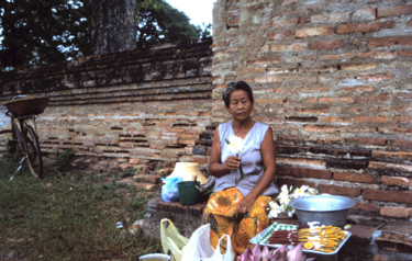 "verkoopster Thai te…" başlıklı Fotoğraf Chris Van Moorsel tarafından, Orijinal sanat, Fotoşopsuz fotoğraf