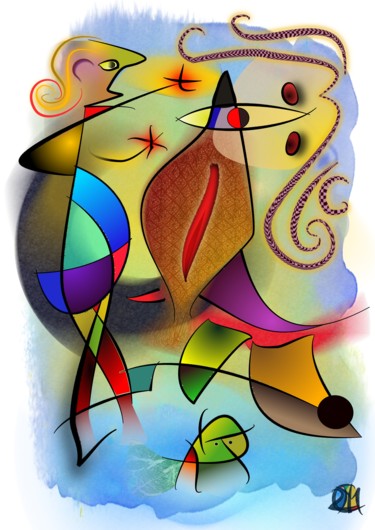 Digital Arts titled "Tango" by Chris Van Moorsel, Original Artwork, Digital Painting