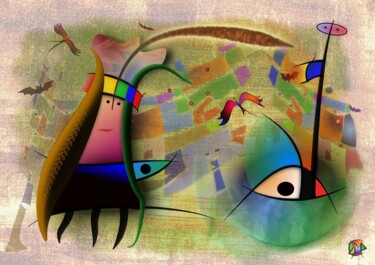 Digital Arts titled "het Spel" by Chris Van Moorsel, Original Artwork, Digital Painting