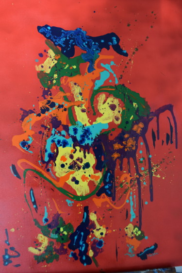 Peinture intitulée "Chevauchée fantasti…" par Christian-Marie Mazouz, Œuvre d'art originale, Acrylique