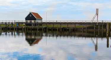 Fotografie getiteld "Pier in Holland" door Chris Schäfer, Origineel Kunstwerk, Digitale fotografie