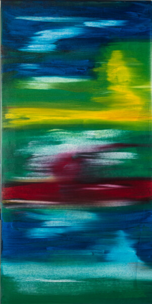 "Abstrakter Farbverl…" başlıklı Tablo Chris Schäfer tarafından, Orijinal sanat, Petrol