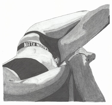 Desenho intitulada "La complicità" por Christofer Donazzon, Obras de arte originais, Carvão