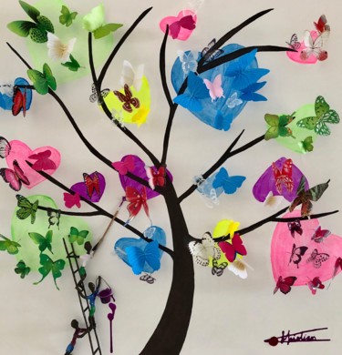 绘画 标题为“tree of love” 由Chris Guerin, 原创艺术品, 丙烯
