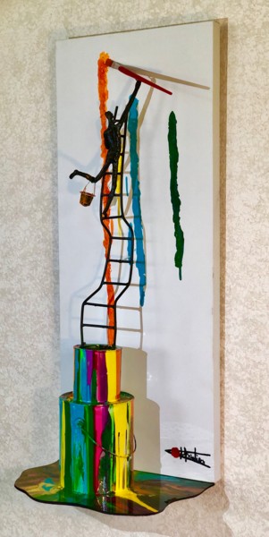 Sculpture titled "The Painter" by Chris Guerin, Original Artwork, Other