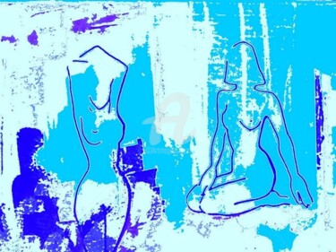 Digital Arts titled "bleu-2" by Chris Laure, Original Artwork