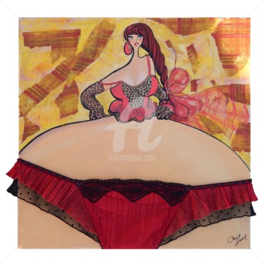 제목이 "La grande rouge et…"인 미술작품 Chris Laure로, 원작, 아크릴