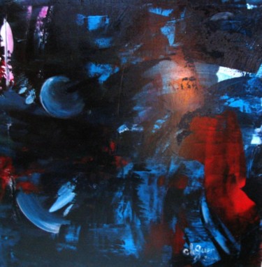 Peinture intitulée "N°7b Innerworld" par Chris Le Guen Drianne, Œuvre d'art originale, Pigments Monté sur Châssis en bois