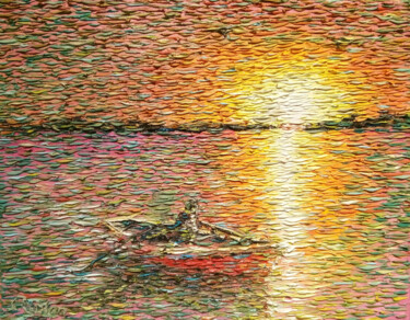 Pittura intitolato "Ennell Boatman" da Chris Quinlan, Opera d'arte originale, Olio