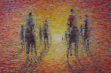 Painting titled "Before The Off" by Chris Quinlan, Original Artwork, Oil