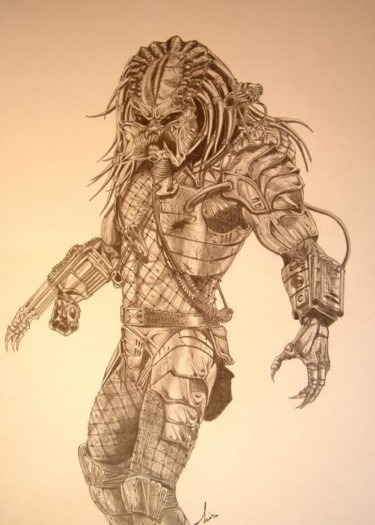 Dessin intitulée "Predator" par Vannucci Chris - Artiste Dessinateur, Œuvre d'art originale, Autre